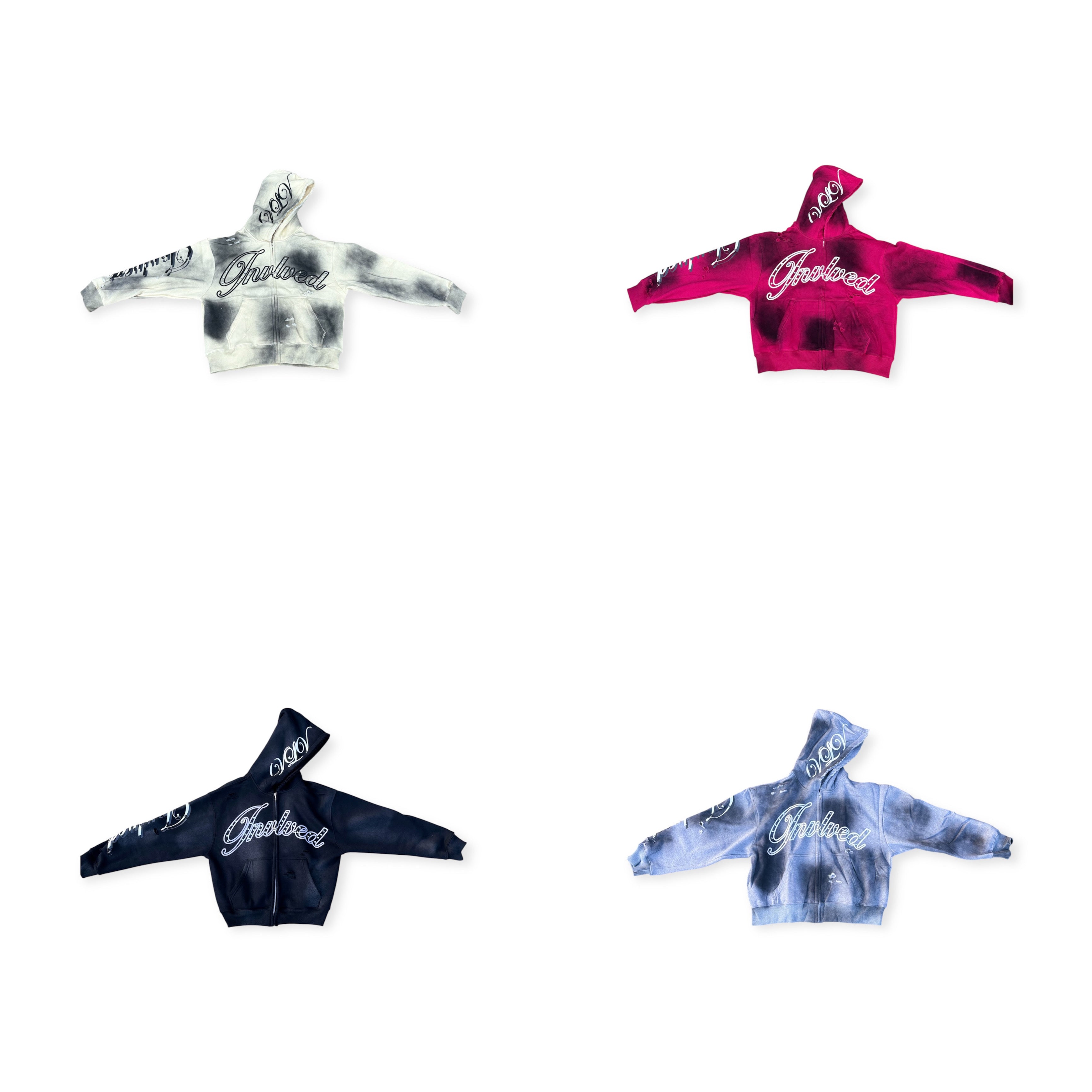 ALL “VLV” Zip-Up Hoodies